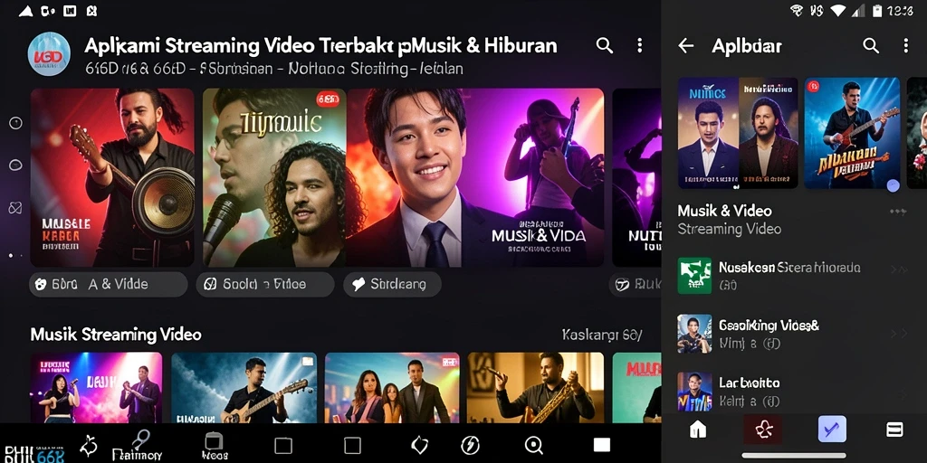 Antarmuka aplikasi 66D yang intuitif dan menarik untuk pengguna.