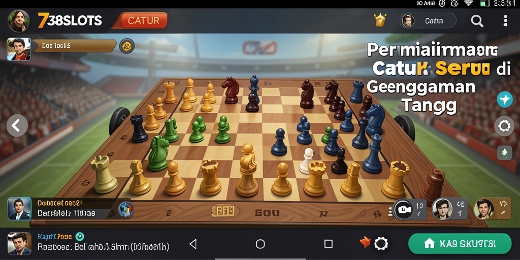 Antarmuka permainan Catur yang menarik dan interaktif.