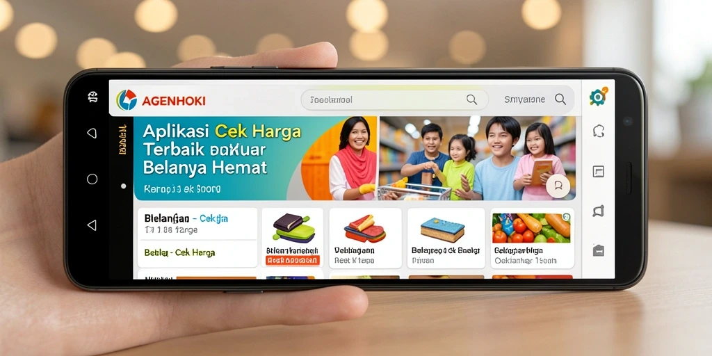 Tampilan antarmuka AGENHOKI untuk cek harga produk.