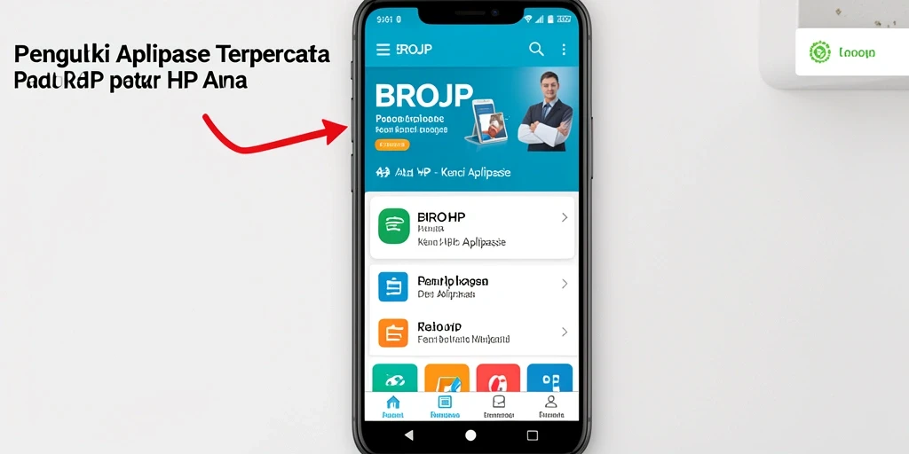 Antarmuka aplikasi BROJP yang ramah pengguna dan fungsional.