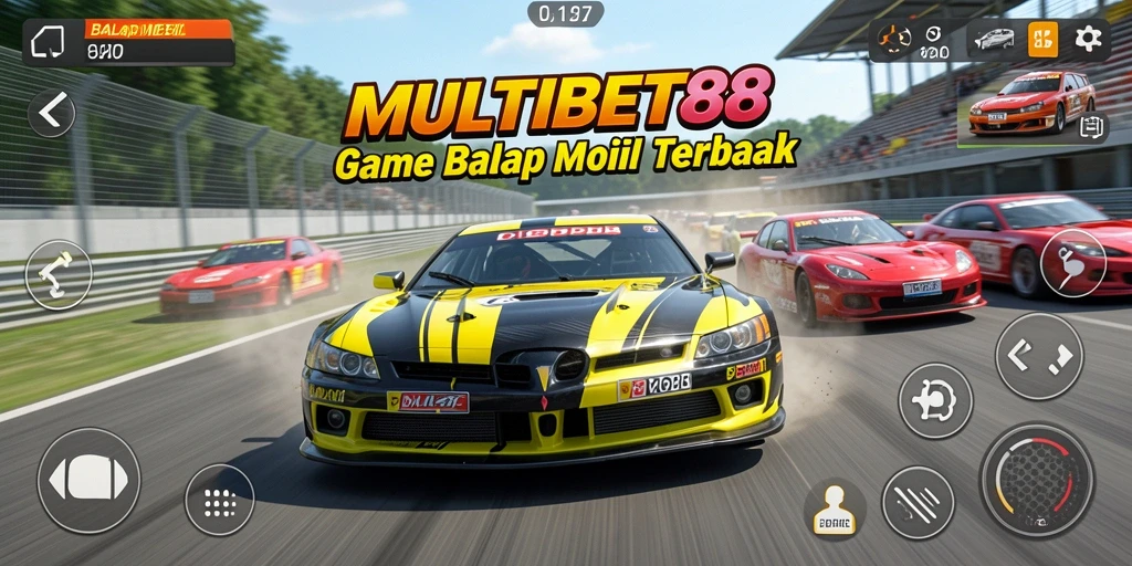 Tampilan antarmuka MULTIBET88 yang memukau saat balapan.