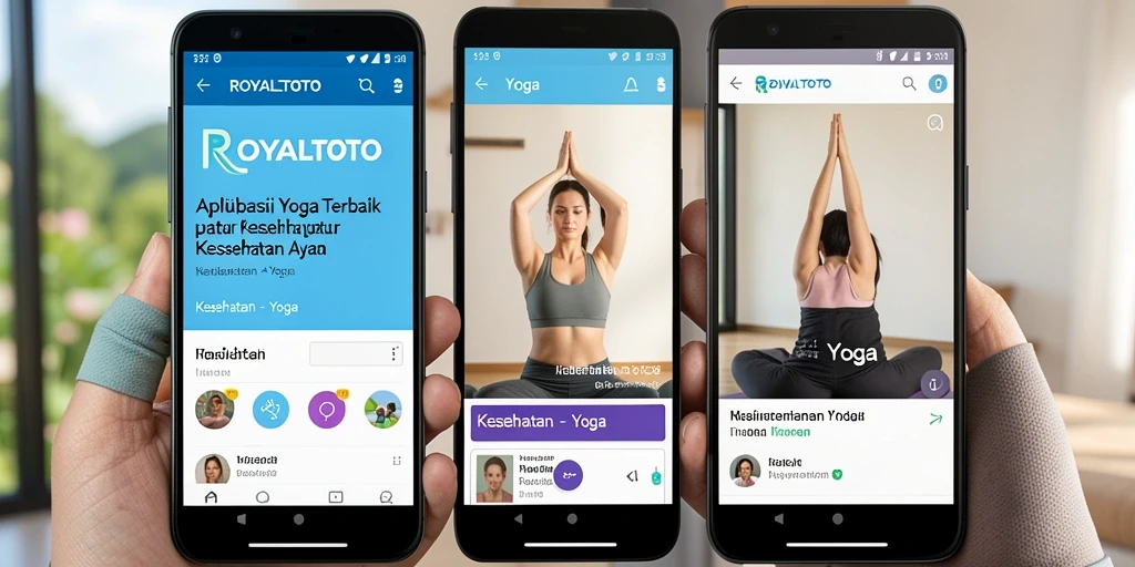 Antarmuka pengguna ROYALTOTO yang sederhana dan fungsional untuk latihan Yoga.