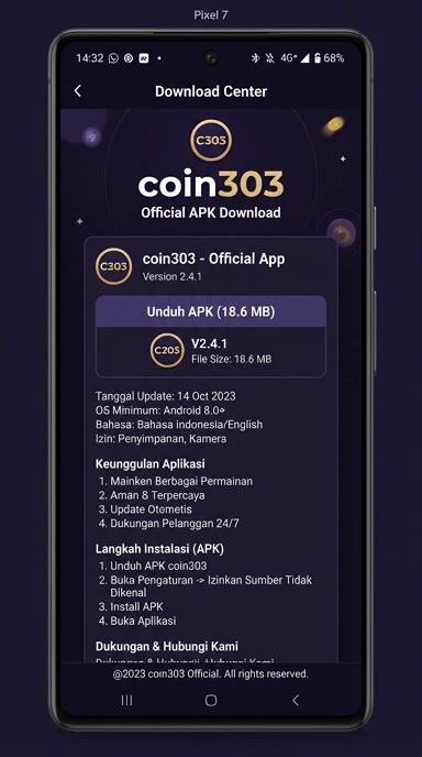 Unduh dan Instal APK coin303 untuk Android