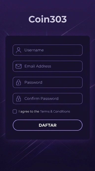 Panduan Registrasi Akun Baru coin303 untuk Android