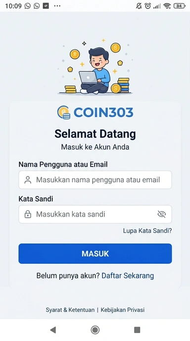 Masuk Akun coin303: Panduan Lengkap